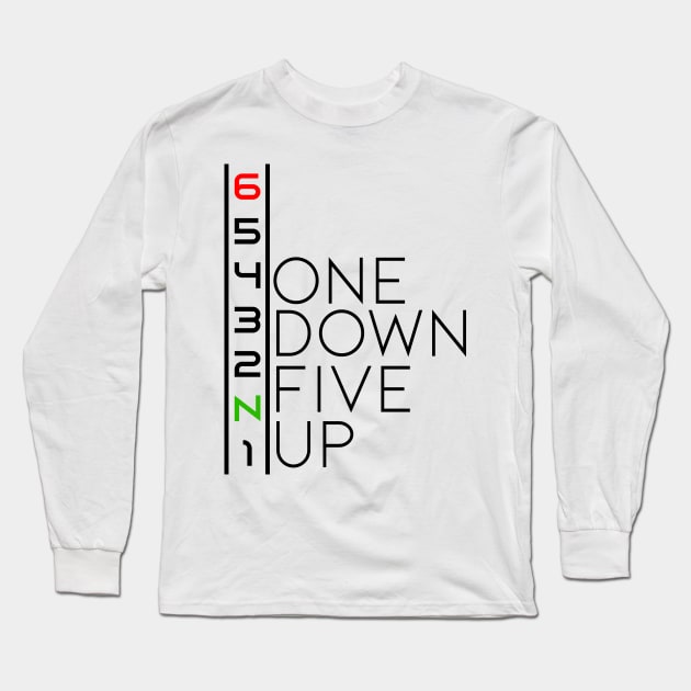 65432N1 One Down Five Up Long Sleeve T-Shirt by TwoLinerDesign